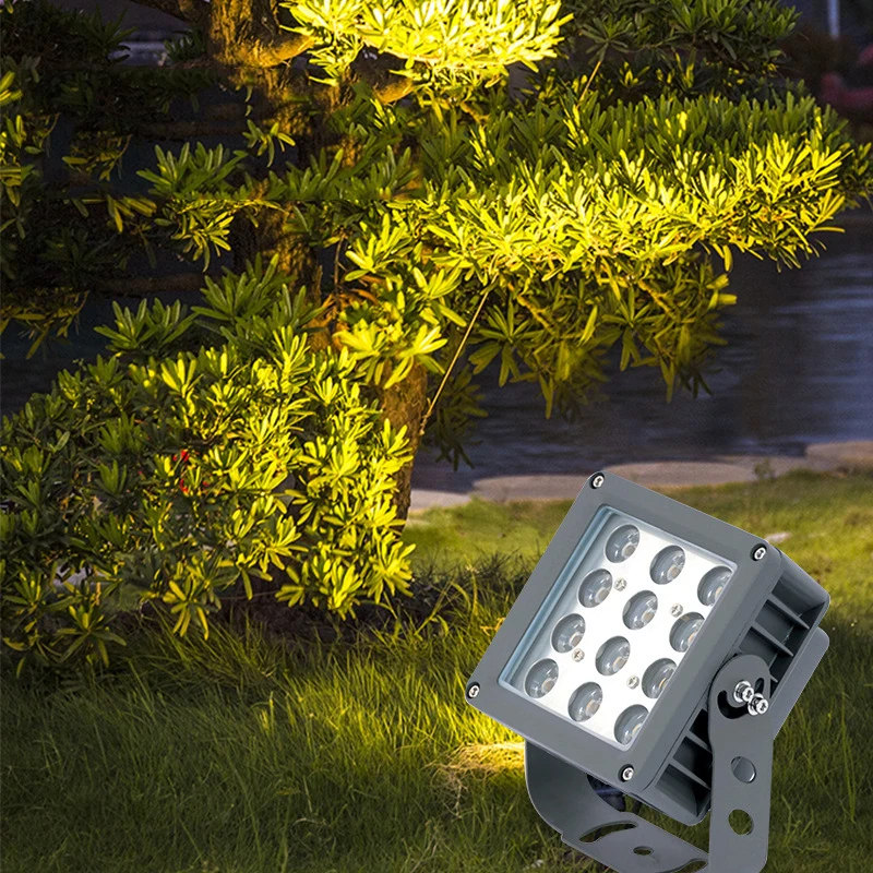 high quality IP65 flood led light  flood lamp landscape spotlight garden multi color led floodlight fixture square projectors le