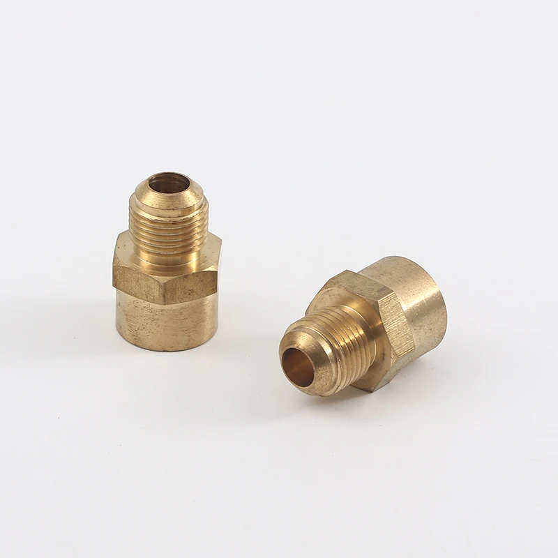 CNC Lathe Lubricating Oil Pipe Joint Pipe Fitting Female Jointer Lubricating Nipples Cone Type Brass Joint Connector