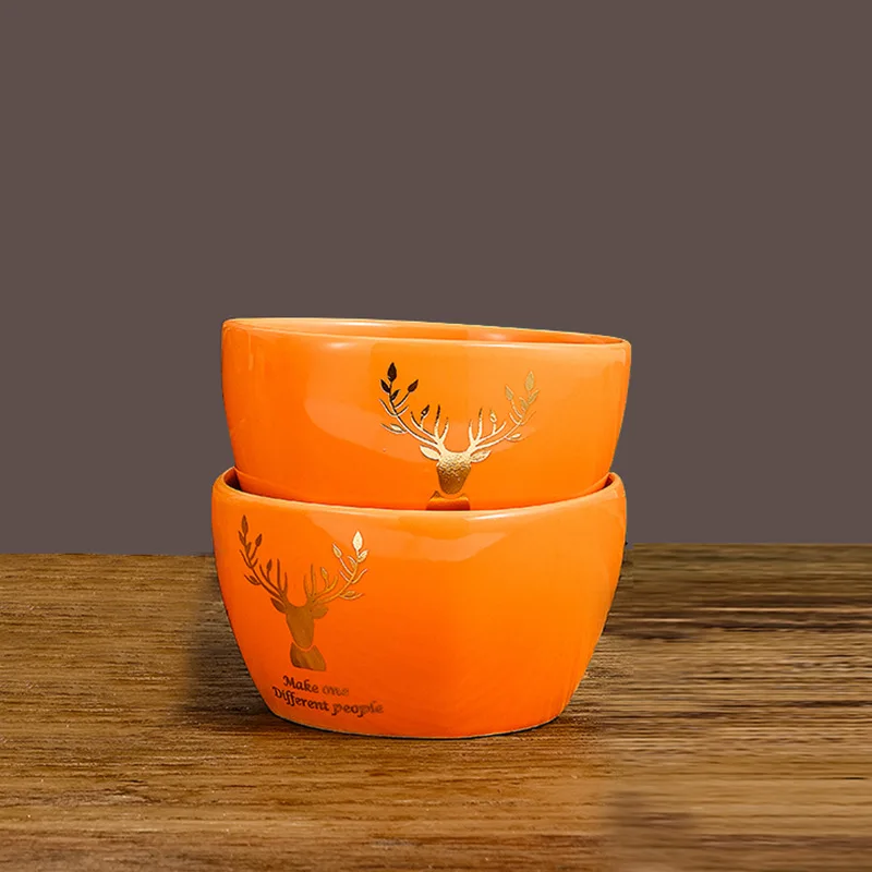 best selling product Colored glaze square ceramic bowl and chopsticks set box gift dinnerware ceramic tableware