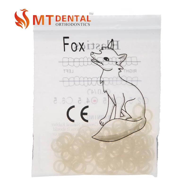 Orthodontic zoo pack latex elastics