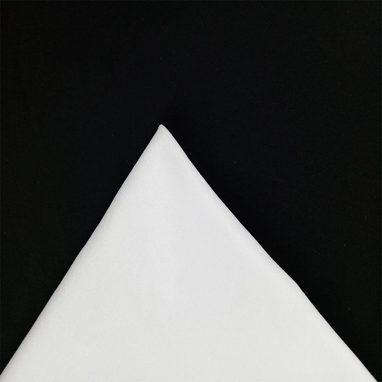 Wholesale White Stock Lot Jersey Material Sport Lycra Poly Spandex Warp Knitted Fabric