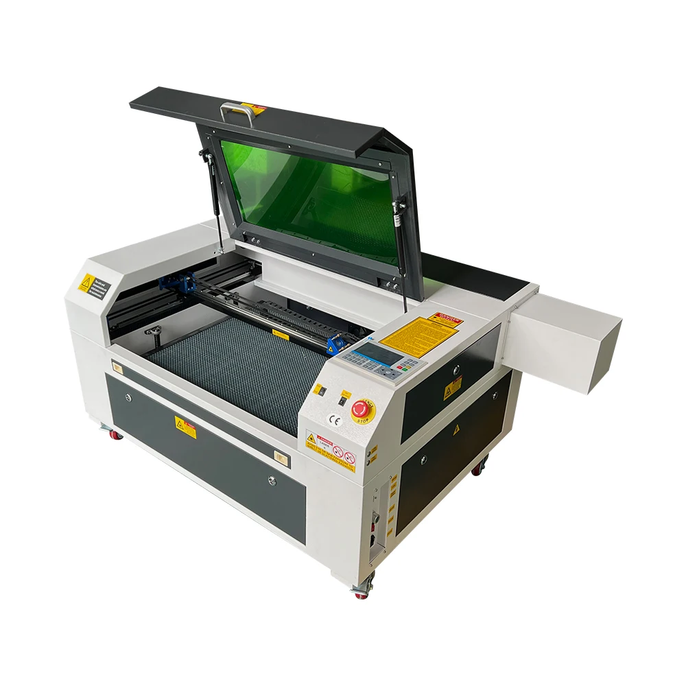 KH-750 Laser Engraver Laser Engraving Machine for Wood Plastic CO2 Leather Printer Patent Engraving in Mini Glass  Stones 60W