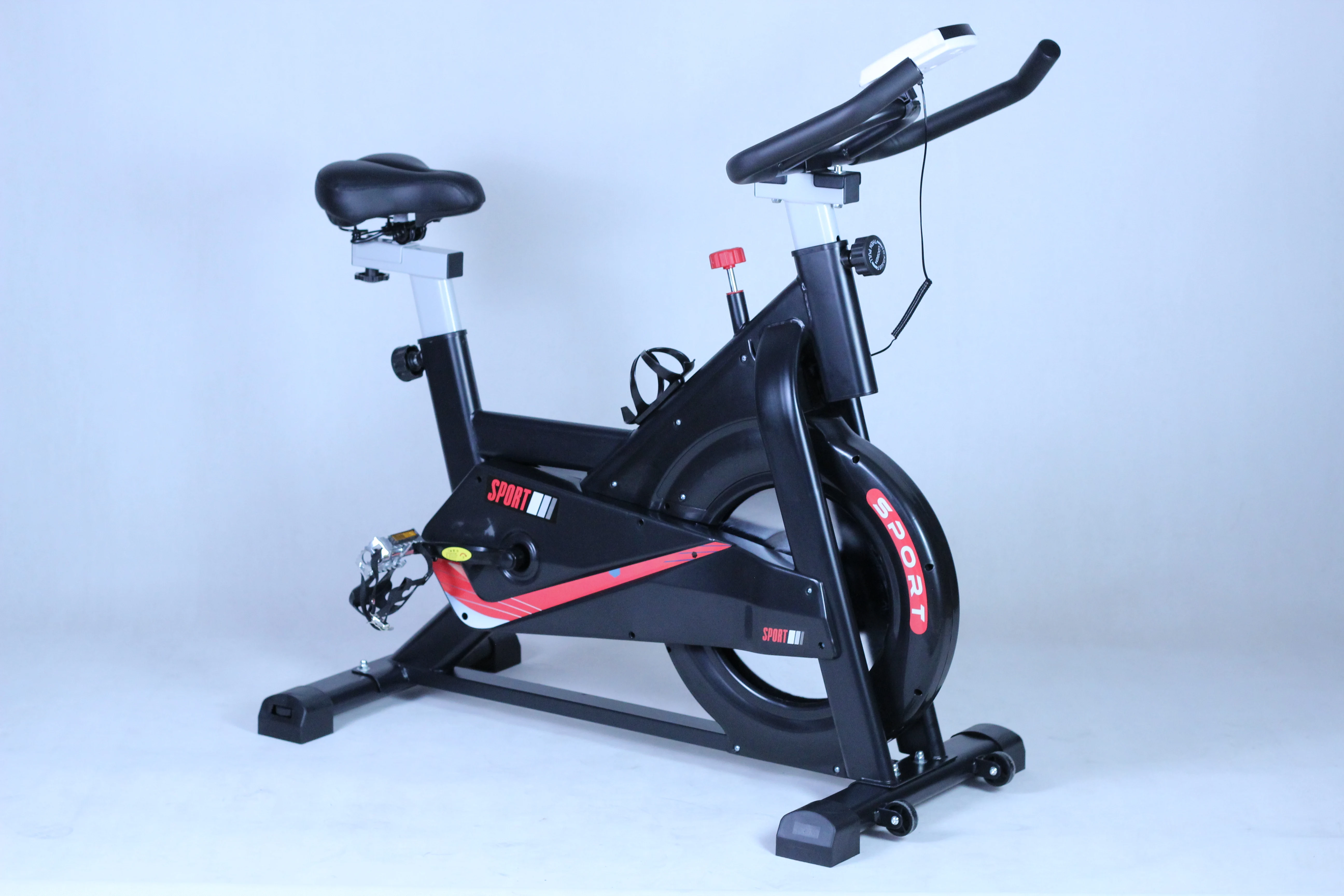 Ergonomic Static Indoor Spin Bike with LCD Display Silent Stationary Sport Bicycle for Home Gym Use Made of Steel