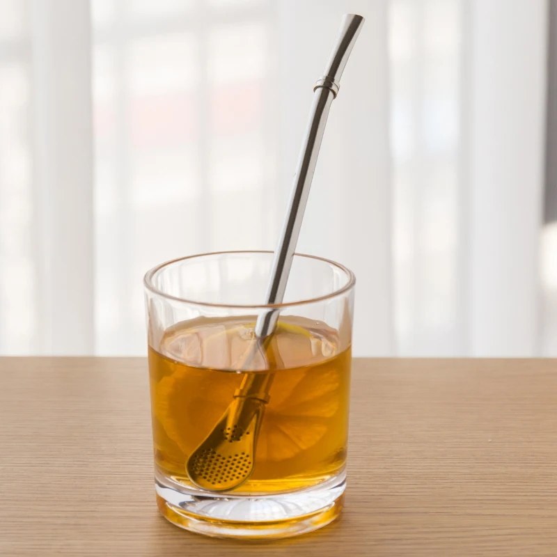 Посуда для напитков Yerba Mate чай из нержавеющей стали металлическая соломенная ложка аргентинский фильтр воды соломинка бара офиса горячая распродажа