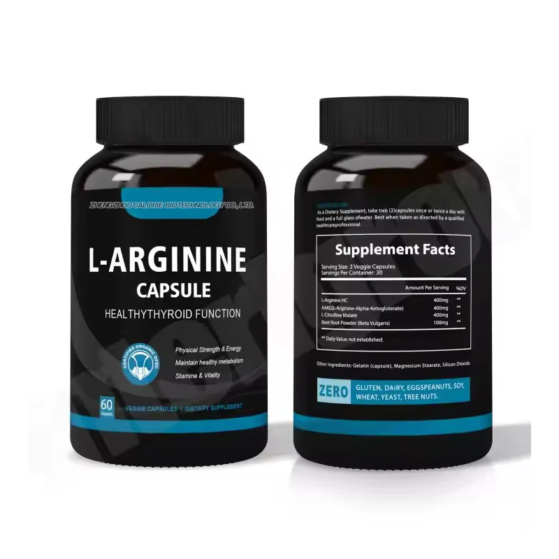 Nutrition Enhancer 99% L-Arginine Hcl Amino Acid Supplement Ingredient L-Arginine Capsules For Men