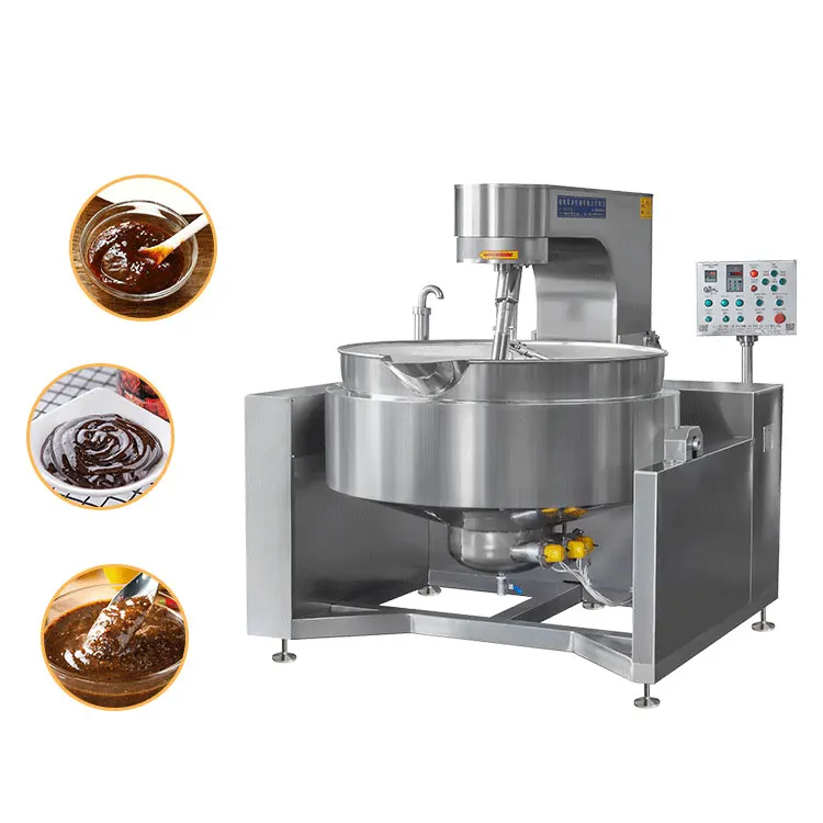 Hot Sale Commercial Automatic Cooking Stirring Pot Steam Jacketed Kettle Factory Industrial Cooking Equipment For Supply