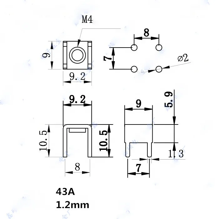 PCB tab solder terminal,tin plating power terminal,terminal board component.