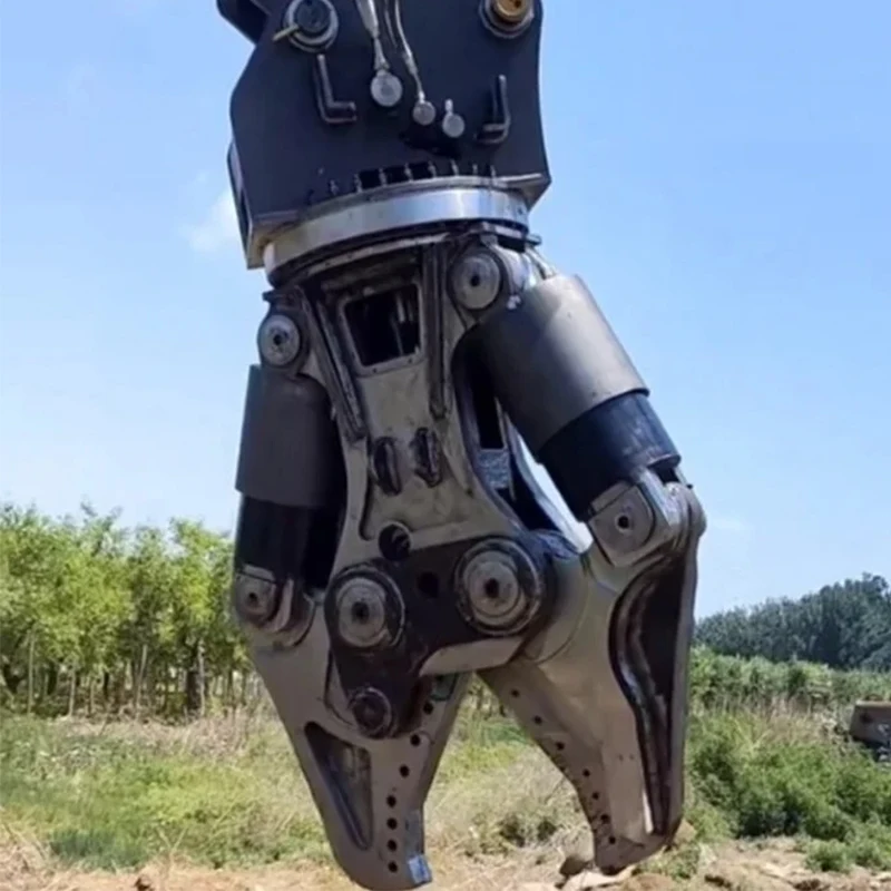 Beam breaking bite pliers excavator double cylinder hydraulic crushing shears multi-purpose demolition of buildings