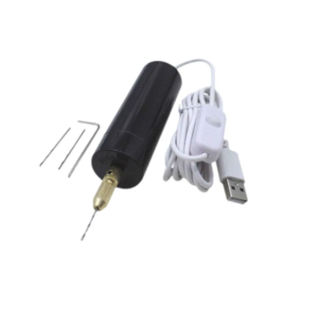 
 Ручная электродрель с USB-портом, отвертка для жемчуга и эпоксидной смолы, штамповочная машина «сделай сам» для изготовления ювелирных изделий, изделий из дерева  