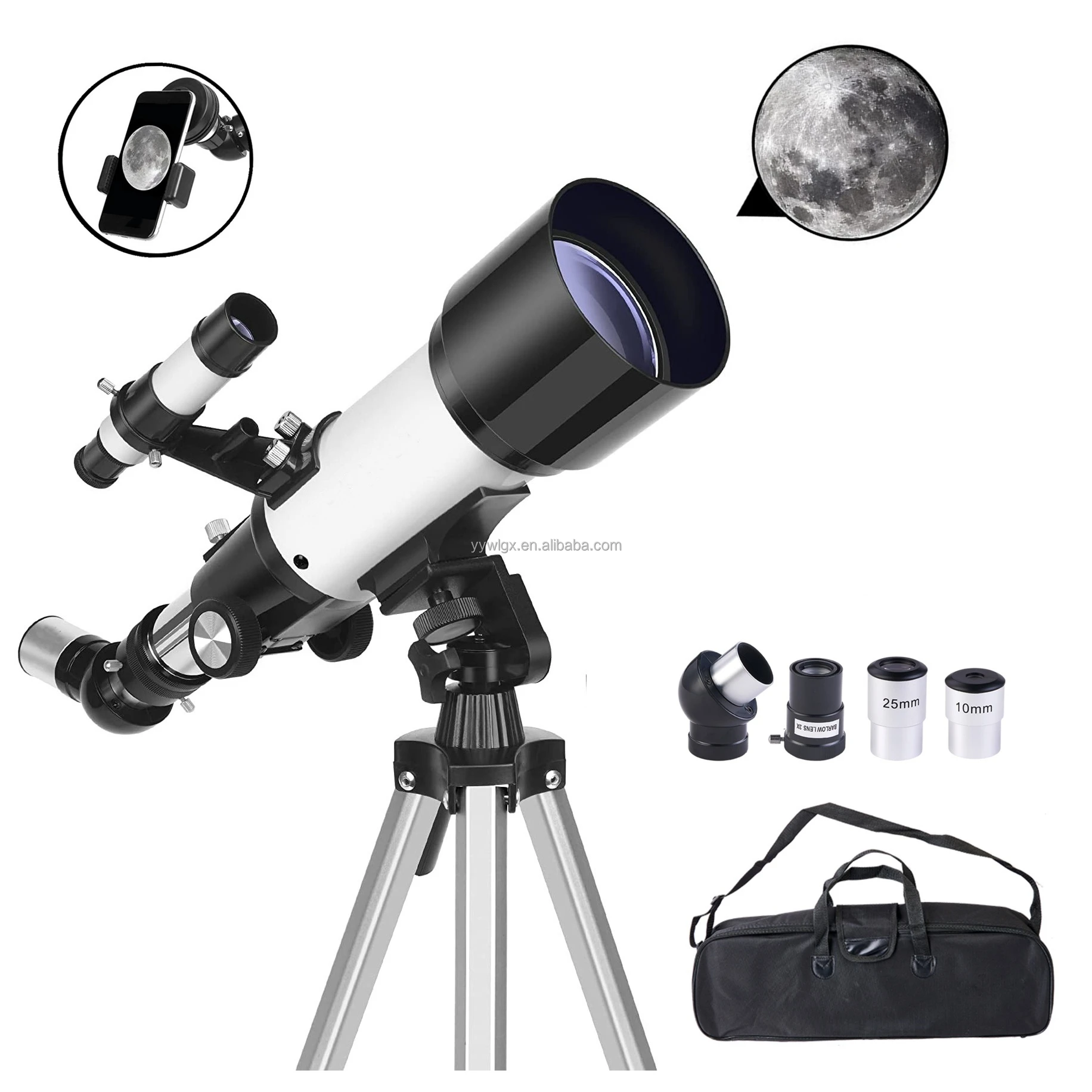 Telescope F40070M Beginner Astronomical Telescope Outside Astronomical Observation Telescope For Moon Watch