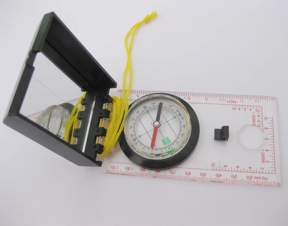 Tools Positioning Outdoor Map Compass With Mirror