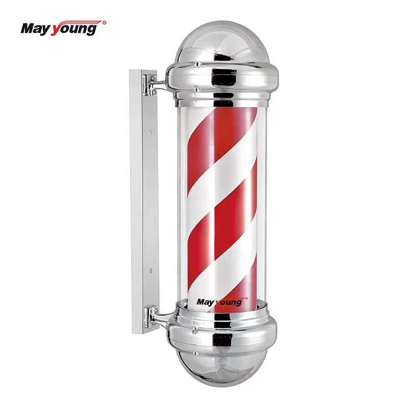 M311 Classical Rotating Barber shop pole LED open sign hair cut sign