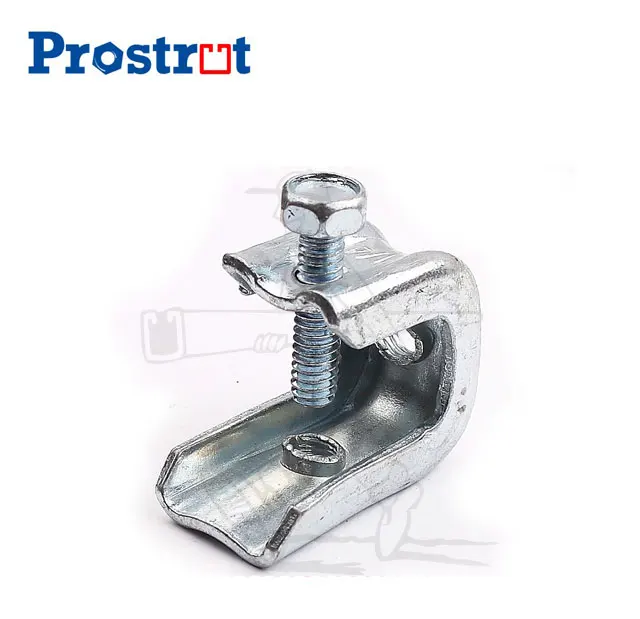 Stamped universal Steel Beam Clamp Used with Conduit Hangers, Bridle Rings and Threaded Rod