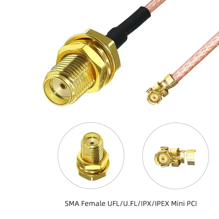 UFL SMA коаксиальный кабель 15 см Female to U.FL IPX IPEX RG178 соединительный