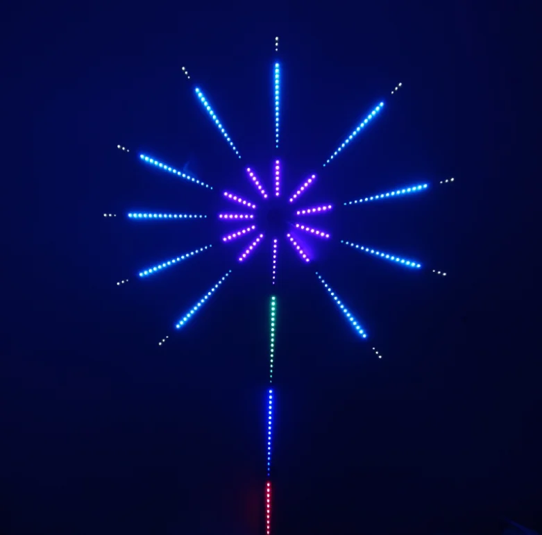 Приглушаемый медный провод с управлением через приложение для умного праздника Рождественские светодиодные огни фейерверк водонепроницаемый дождь капля снег падающий дождь