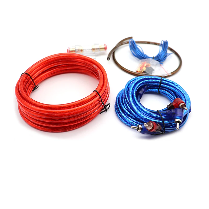 Factory supply 1500w car amplifier wiring Kits 8GA speaker cable for car subwoofer