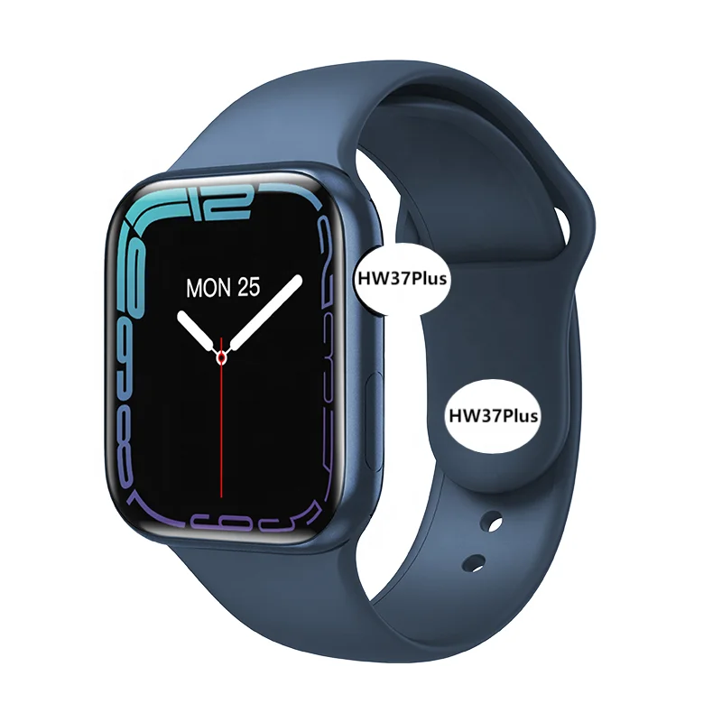 New 320*380 resolution hd 1.82inch center effect no black edge 3.5D curved large screen 230 mAh capacity hw37plus Smart Watch