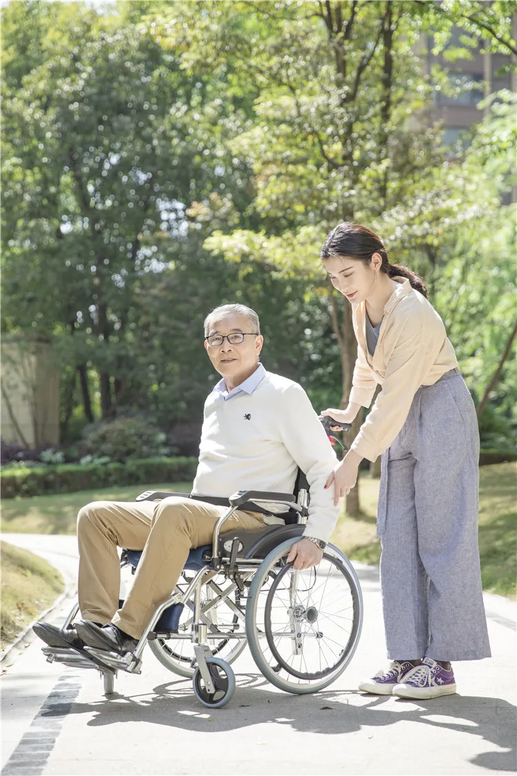 KY863LAJ-E-20 kaiyang Detachable Aluminum Foldable Manual Wheel Chair For Sale Generation Traveling Aluminum Wheelchair