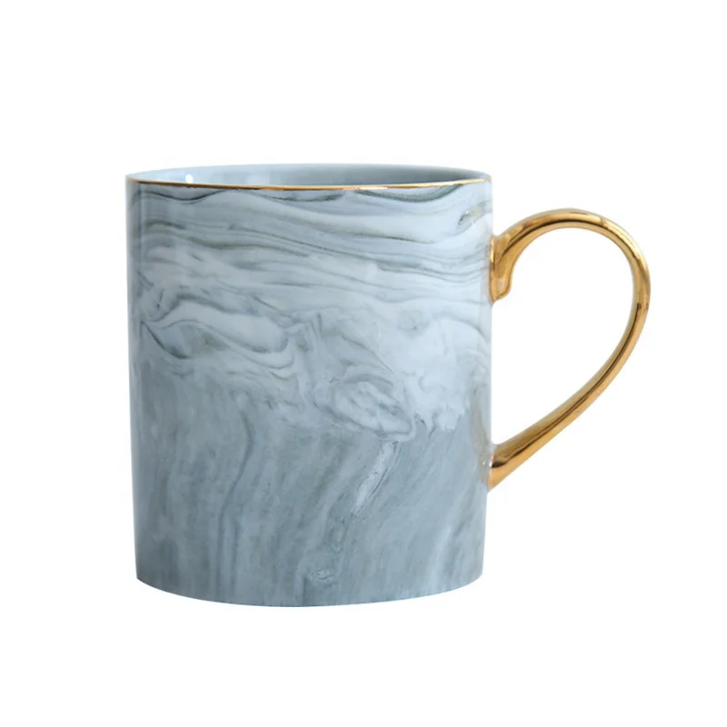 high quality custom mugs with logo gold rim ceramic bone china mugs