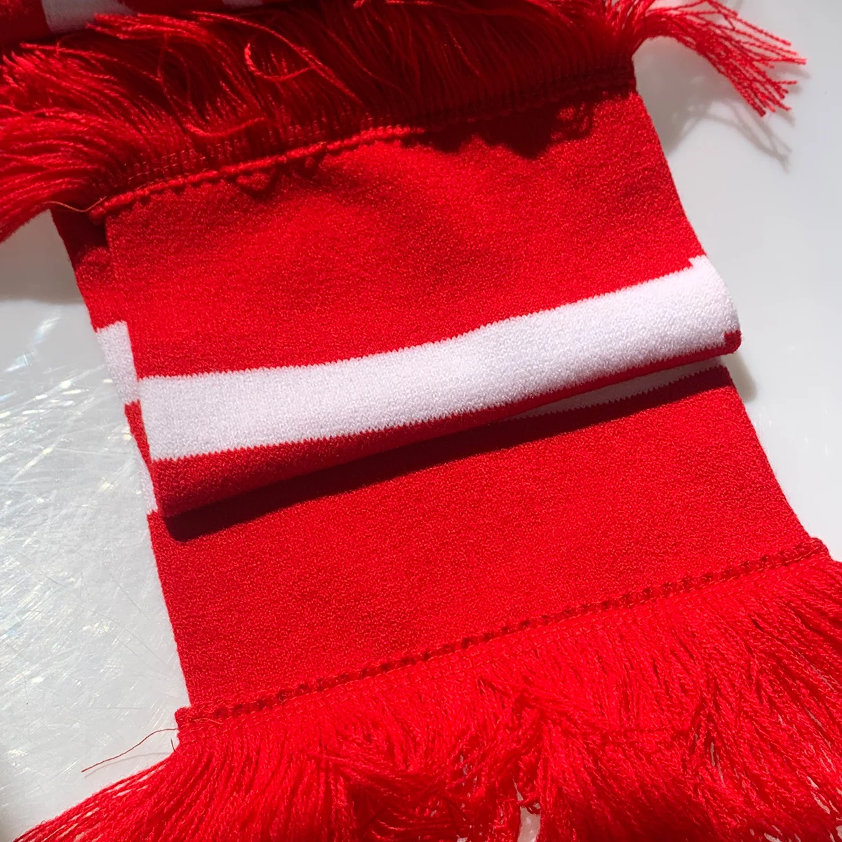 2024 football Scarf Custom LOGO sports scarf adult wholesale football acrylic Jacquard Knitted scarf