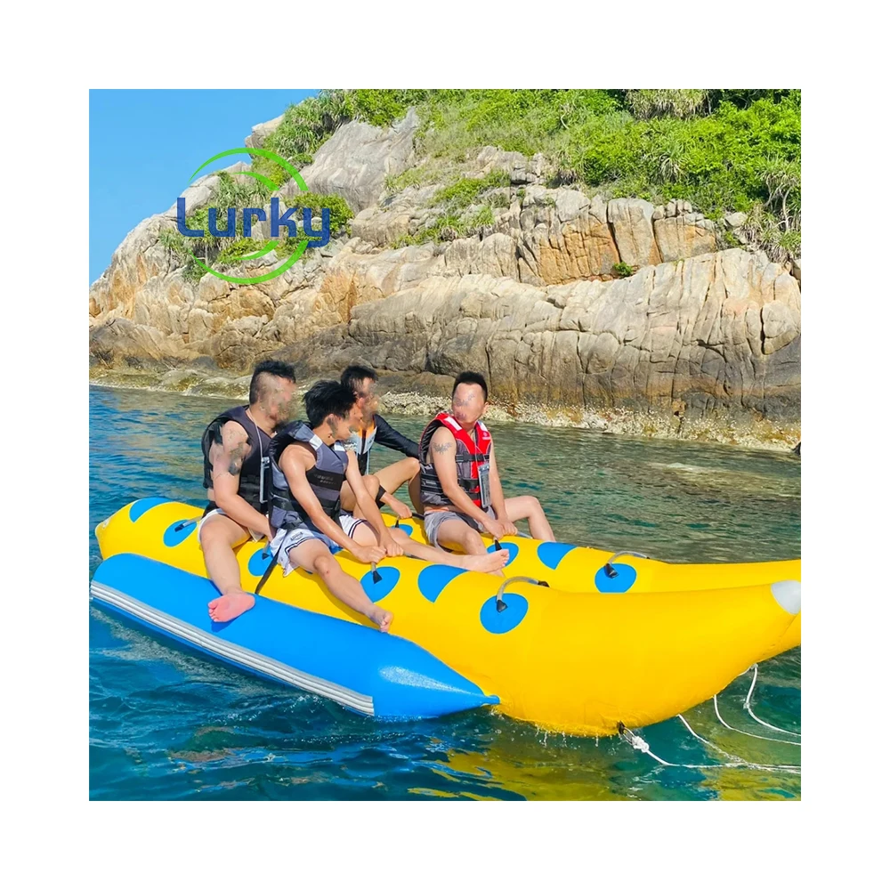 Funny Inflatable Water Flying Banana Sled Inflatable Water Banana Boat Inflatable Water Toys For Sale