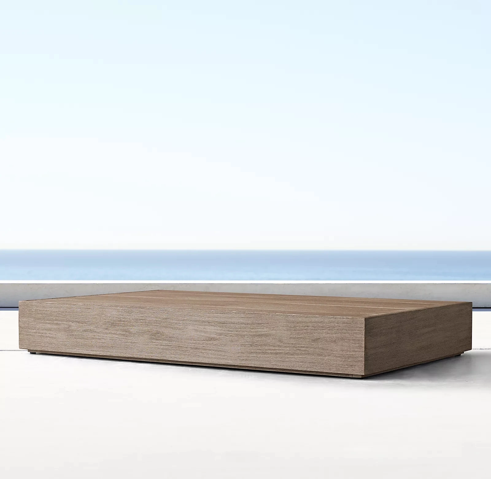 Outdoor garden furniture teak coffee table marbella teak rectangular coffee table