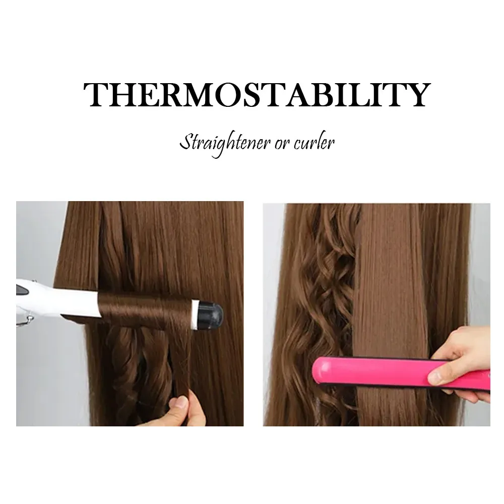 custom fiber Curly French invisible tape ash blonde kids bulk colored ponytail clip in hair extension for braids