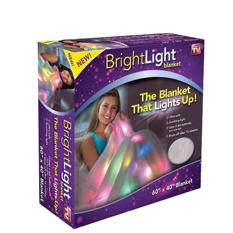 AS SEEN ON TV Bright Light LED Color Changing Blanket