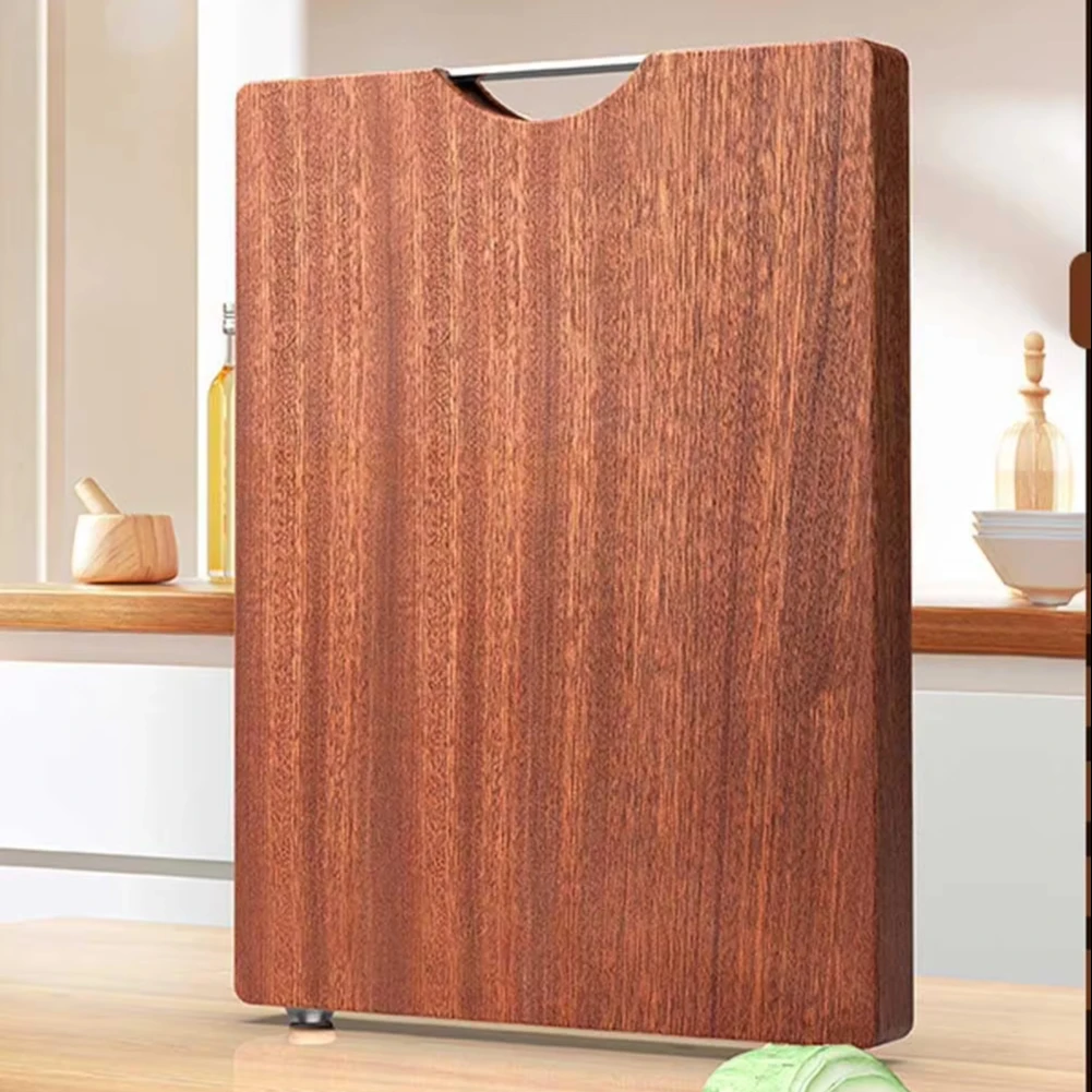 Custom Economic ECO-Friendly Simple Double-Sided Vegetable Bamboo Thick Blank Cutting Board With Handle Wholesale Home Accessory