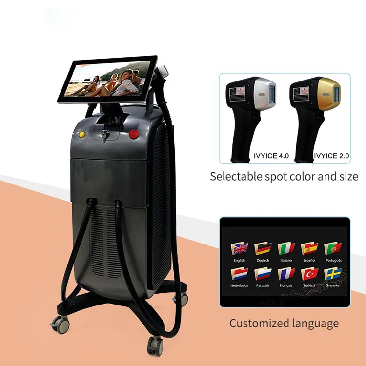 1000w 1200w 1600w 2400w diode laser ice   hair removal machine