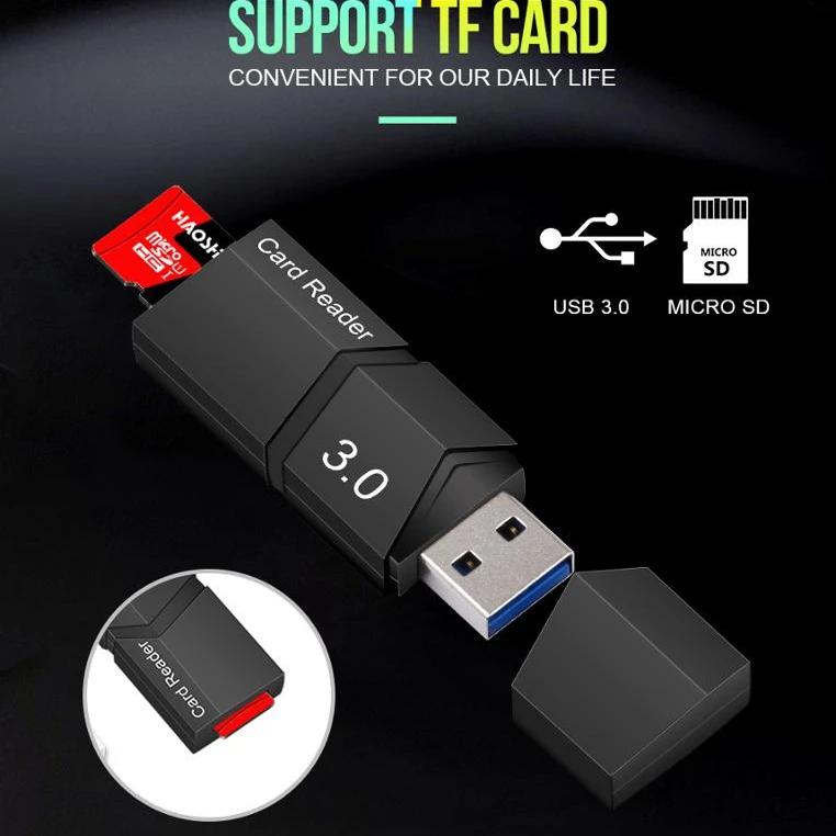  Индивидуальная печать логотипа OEM usb 3 0 кардридер карта памяти адаптер высокоскоростной micro sd