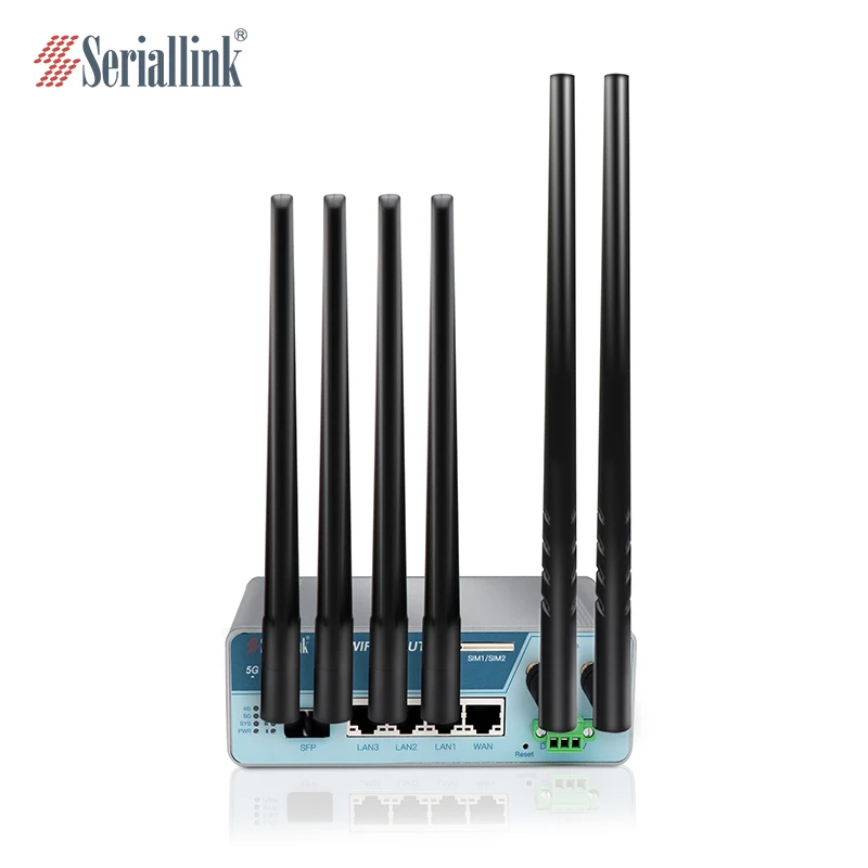 industrial 4 Lan Gigabit wi-fi 6 router ,1800Mbps industrial wi-fi 6 router with dual sim card wifi support 70+ concurrent users