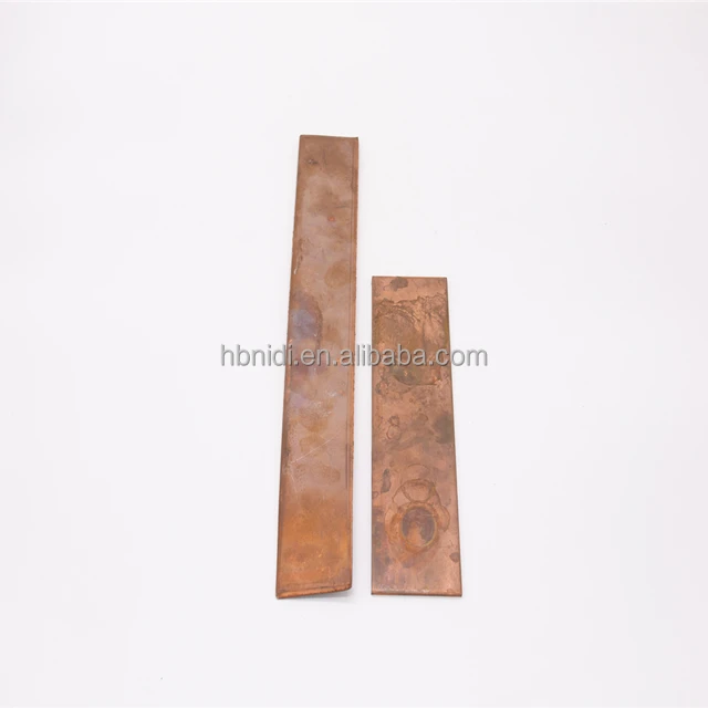 Cathodic copper is produced from copper concentrate by electrolytic refining or electrolytic deposition