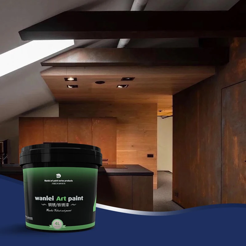 Wanlei ржавчина металл вид оксид железа эффект краски