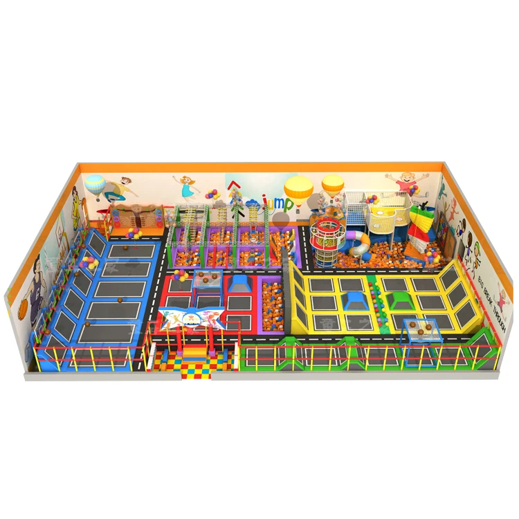 Commercial kids trampoline amusement equipment  trampoline parks for children play