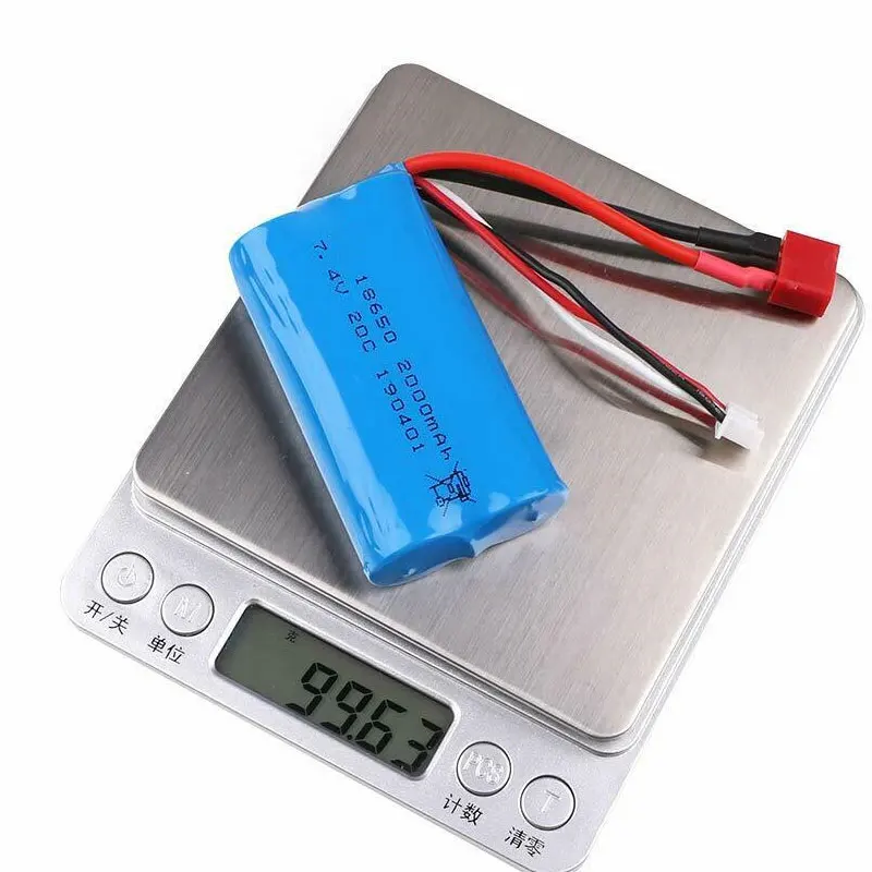 Lipo Battery T Plug USB Charger 18650 Battery Pack Shrink Film Battery Power Tools 7.4V 2000mah 2s 3.7v Interior NCM 18650 Diy