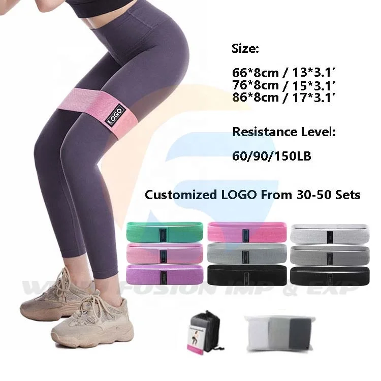 
Fusion 3 пакеты супер эластичные Нескользящие ткань упражнения сопротивление большой попой для девочек; Мини-юбка для 3 уровней сопротивления для женщин в стиле хип тренировки группа 