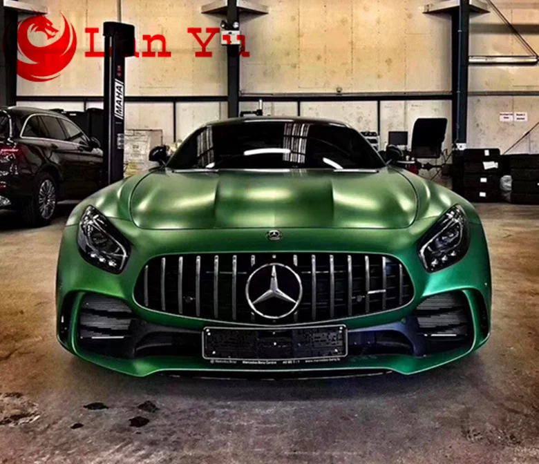 Suitable for Mercedes AMG GT GTS GTC refitting GTR big surrounding carbon fiber front bumper middle net front bumper lower lip