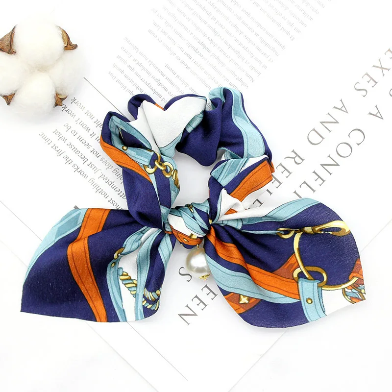 
wholesale Fashion Colorful Elastic Hair Ponytail Scrunchies hair accessories 
