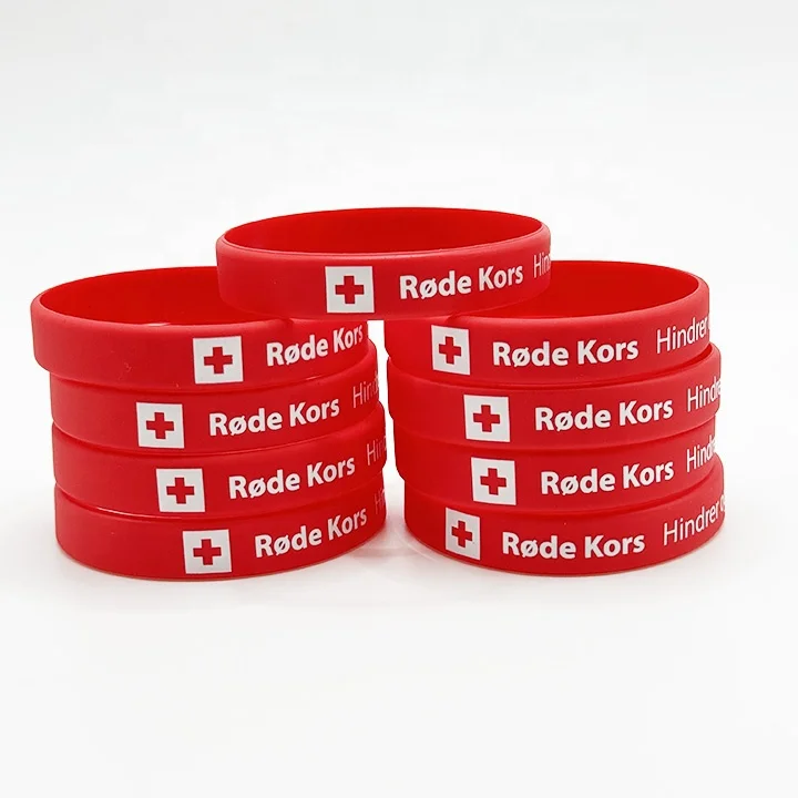 Wholesale Cheap Custom Silicone Bracelets Rubber Wrist Band Wristband