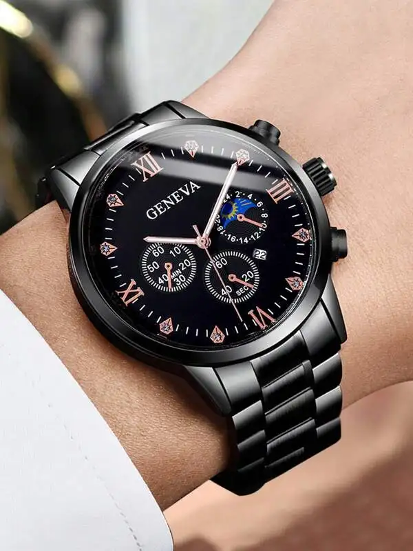 Hot Sale Custom Slim Watches Men Round Pointer Date Quartz Watch