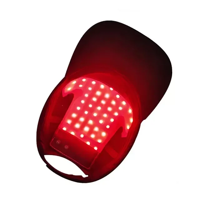 New Commercial Handheld Red Pdt Photon Led Portable Red Light Therapy Hat Helmet Cap For Hair Loss Growth And Face At Home