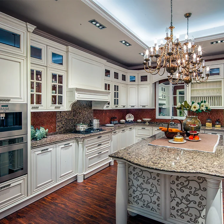 Luxury Wood Kitchen Furniture Home Design White Cabinets