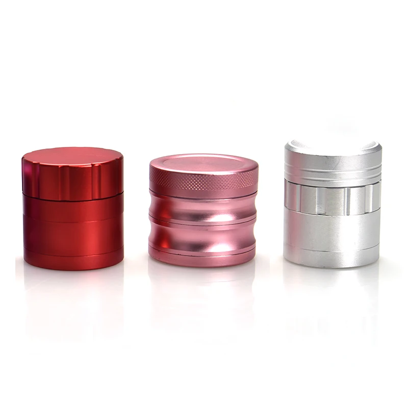 Customized shape 4 layersmoking handle herb grinder aluminium alloy