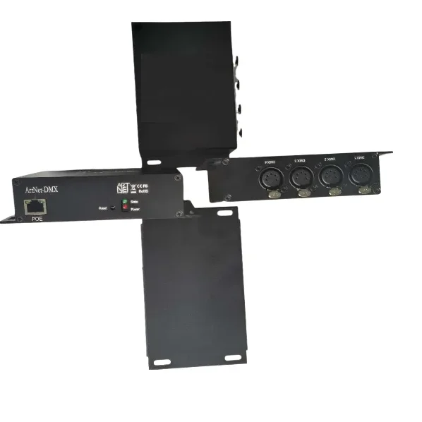Профессиональный Контроллер освещения сцены DMX 512 каналов Светодиодный диммер POE Ethernet Artnet светодиодный контроллер pixel к узлу