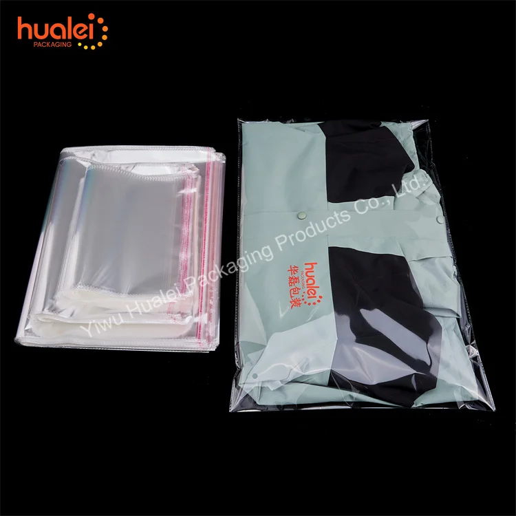 Custom Printed Frosted Self Adhesive Clear BOPP PP Plastic Cello Cellophane Scarf Stuffed Plush Toys OPP Packaging Bag