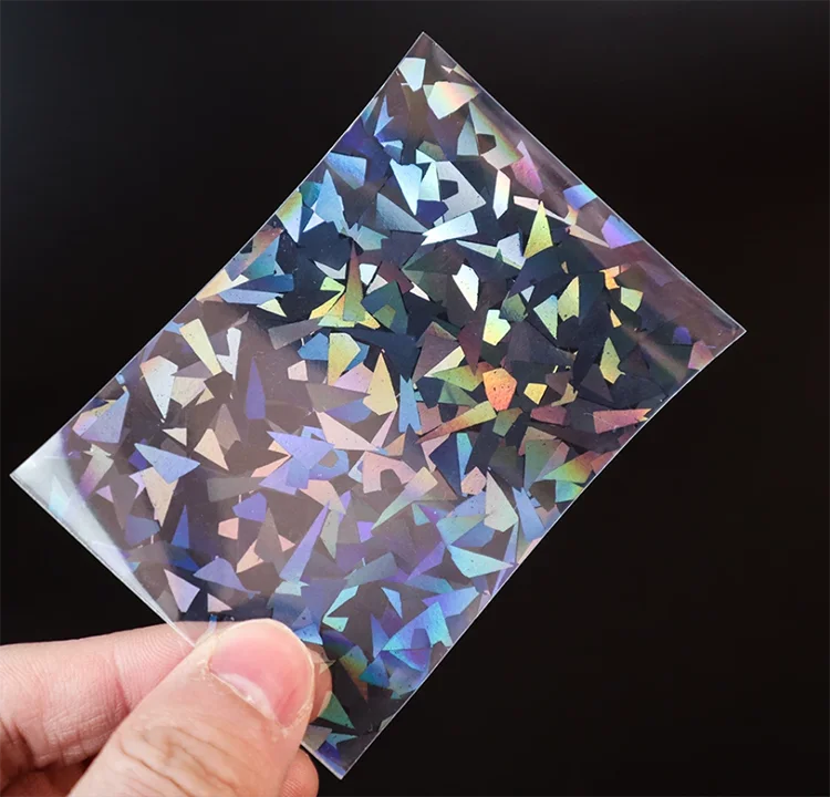 Custom Hologram Plastic Sleeves Holo Holographic Card Sleeve For Cards