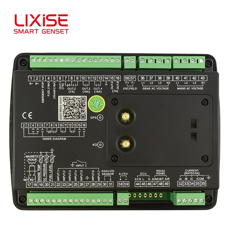 LXC6620B-4G LIXiSE интеллигентая (ый) Пульт дистанционного управления мониторинг генератор amf