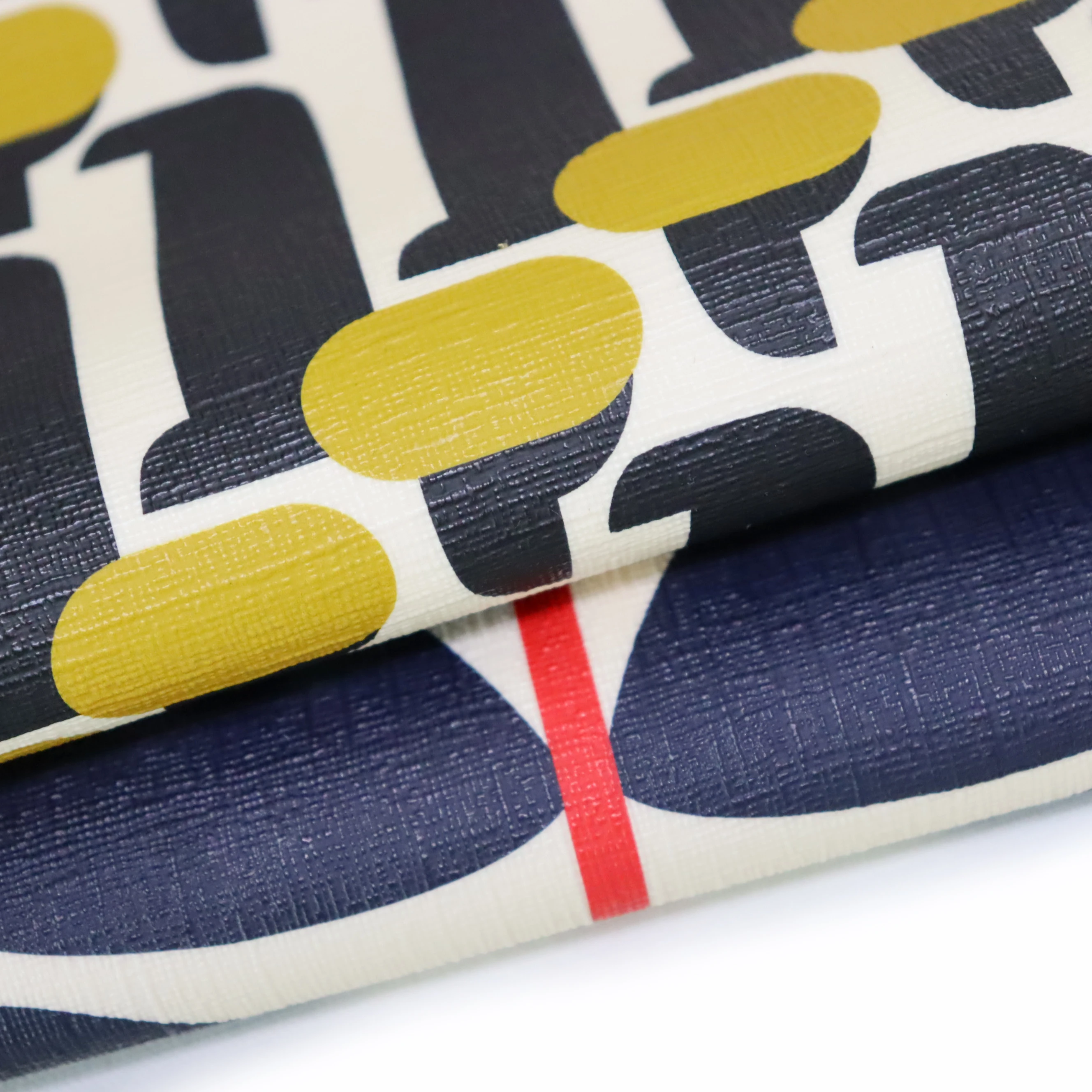 Custom Printed Microfiber Designer Leather Fabric Vegan Leather Rolls Pvc Synthetic Faux Leather