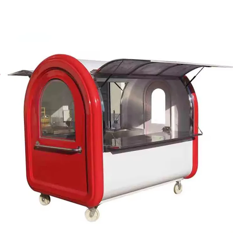 JX-FR220E Restaurant Food Service Carts Tuk Cart Waffle for Sale